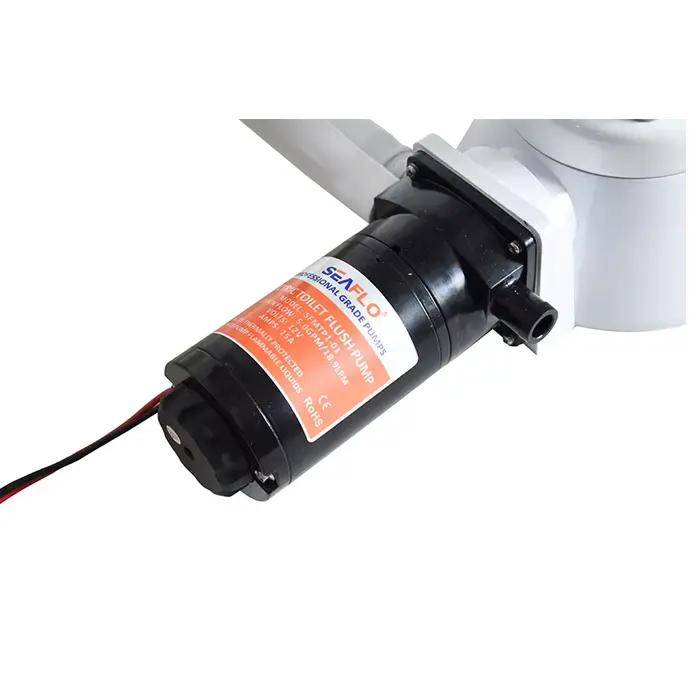 Pompe de chasse d'eaux usées horizontale pour purée de toilettes 12V, équipée d'une pompe de chasse