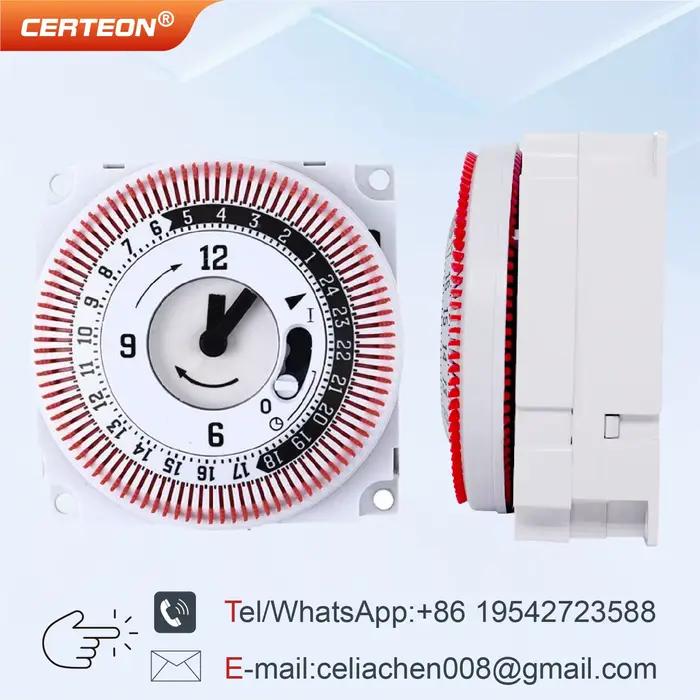 Prise Minuterie Mécanique GT01 24H Programmable Interrupteur Automatique Par Intervalles de 15 Minutes pour Appareils Électroménagers Contrôle Marche Arrêt Occasions Spéciales Économie Énergie Durabilité Confort Pratique Sécurité