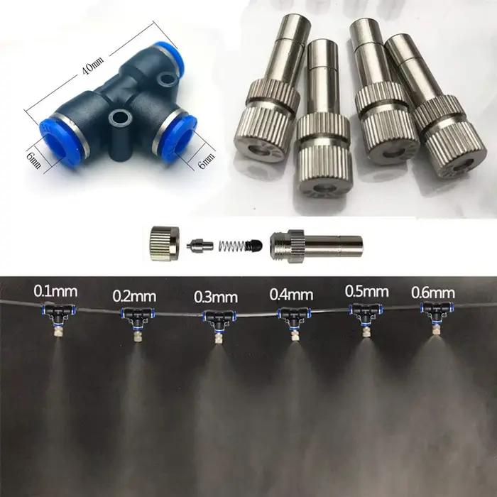Buse de verrouillage à glissement rapide, 0.1mm-0.8mm, 10 pièces, refroidissement par brumisation, b
