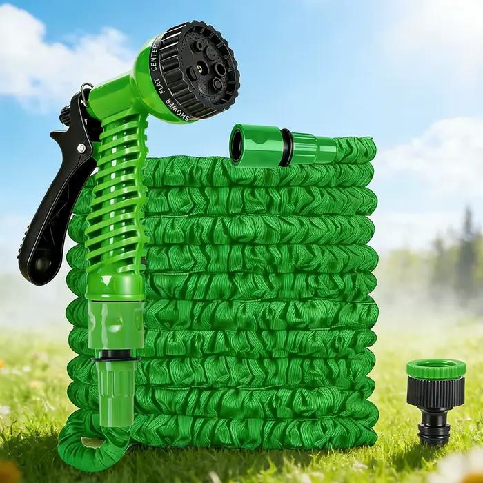 Tuyau d'arrosage extensible vert 15