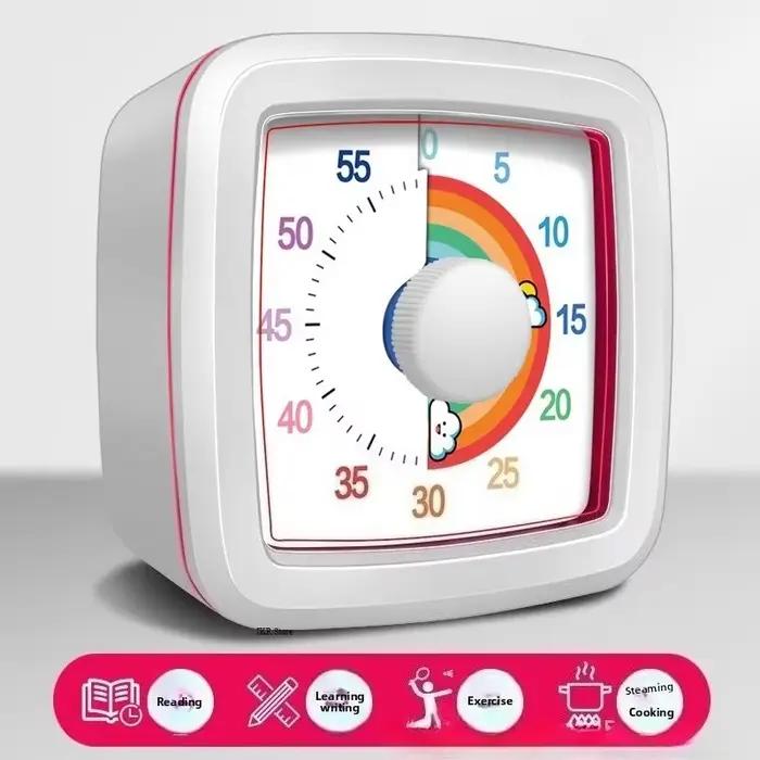 Minuteur visuel avec veilleuse, compte à rebours de 60 minutes, chronomètre Pomodoro pour enfants, a