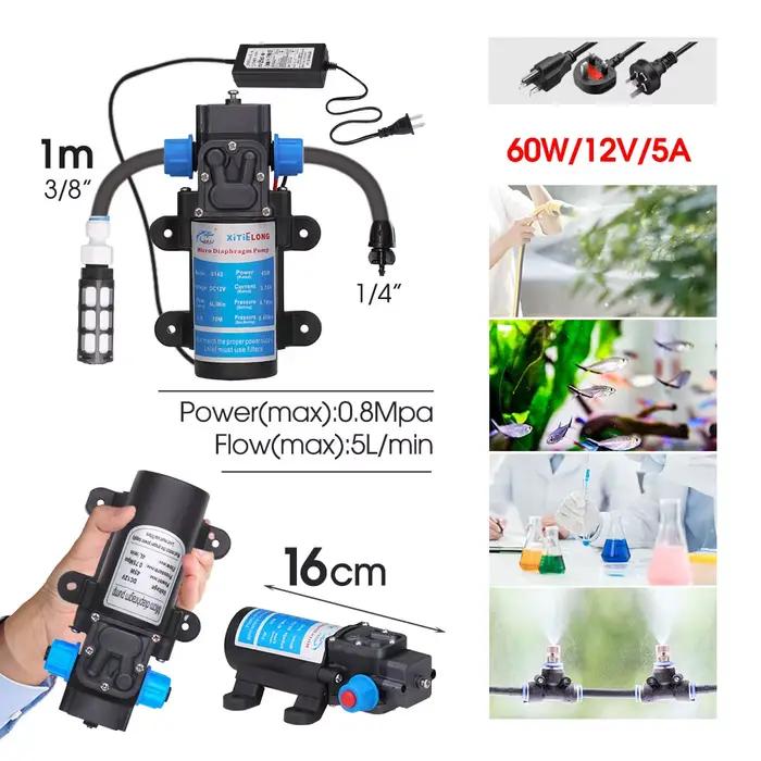 Kit de micro-d'argile pour plantes de serre de jardin, pompe auto-amorçante, insertion de rine, buse