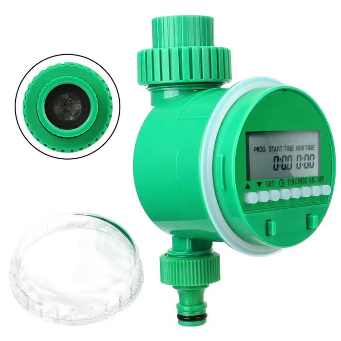 Contrôleur d'arrosage automatique avec minuterie programmable pour jardin, valve de contrôle électronique pour irrigation, système d'arrosage filtre intégré et économie d'eau pour jardin et agriculture