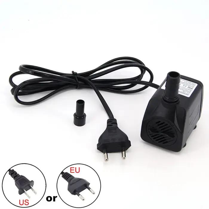 AC 220V EU US Plug 2.5W 5w 10w 16w 25w pompe à eau Submersible Aquarium fontaine
