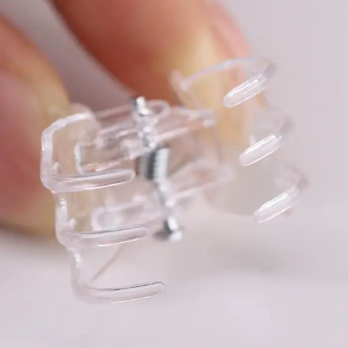 20-1000 pièces transparent 6 griffes orchidée Clips en plastique papillon fleurs Support clair fixat
