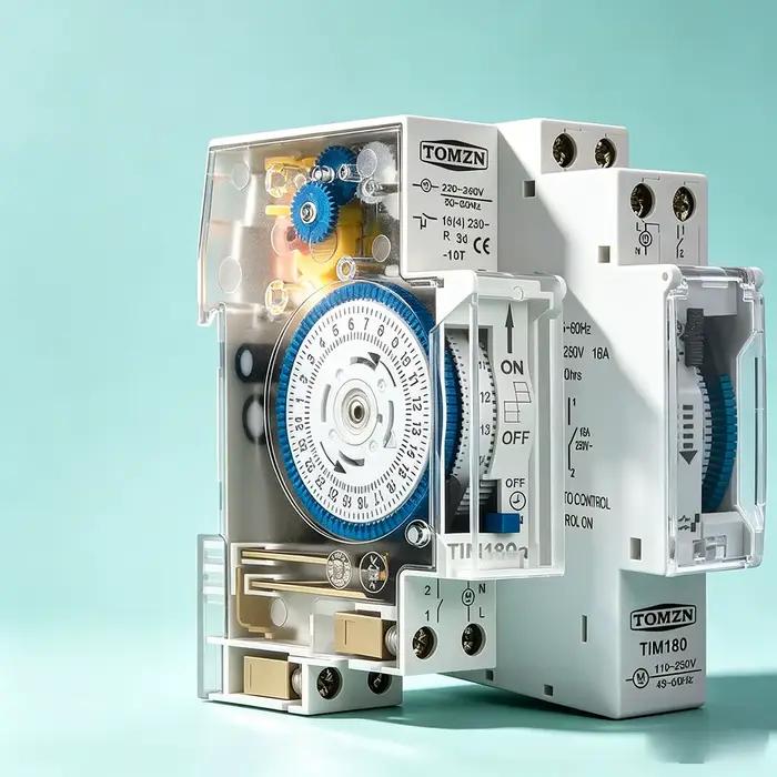 Relais de minuterie programmable 24 heures - 110V/220V 16A avec batterie de secours sur rail DIN pour