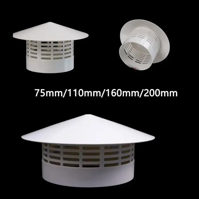 Capuchon de pluie ventilé en PVC pour mur extérieur