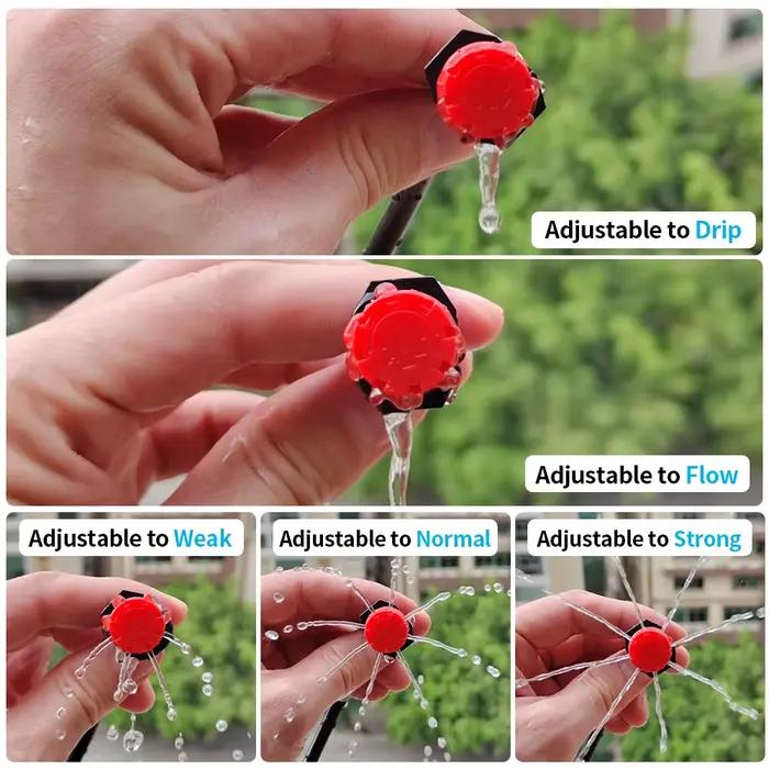 Buse d'irrigation de jardin, 50 à 1000 pièces, 4/7mm, goutteur réglable, émetteur d'arrosage, Micro