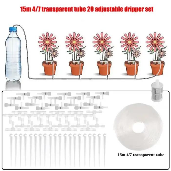 Kit d'irrigation goutte à goutte pour serre et jardin