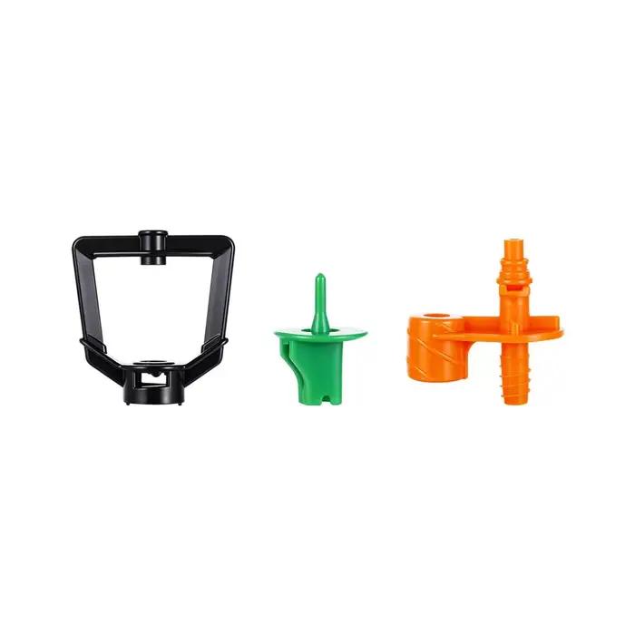 Têtes de micro-asperseur rotatives à 360° pour serre, jardin, agriculture, verger, climatisation et humidification, 20 pièces, résistantes aux UV, installation facile, distribution d'eau uniforme