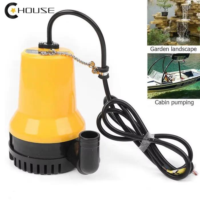 Pompe électrique DC 12V/24V, 4500L/H, 5m, Circulation d'eau, Submersible, fontaine d'irrigation, pom