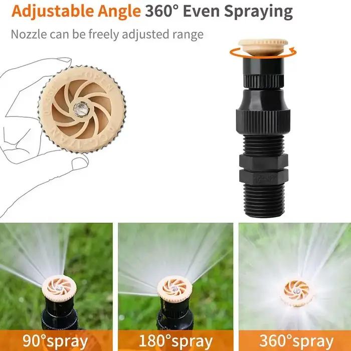 Arroseur de jardin 360 ° Système d'irrigation rotatif automatique pour l'agriculture