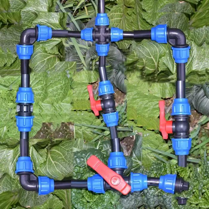 Connecteur rapide de Tube PE réduisant le coude, séparateur d'eau en T 63/50/40/32/25/20mm, coupleur