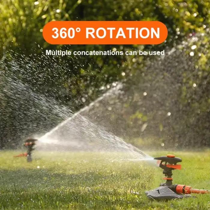 Arroseurs automatiques de jardin pour pelouse 360° ° Système d'irrigation rotatif avec buse