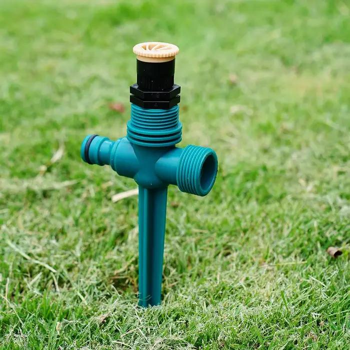 Arroseur de jardin 360 ° Système d'arrosage par Rotation, Tube automatique au sol pour l'agricultu