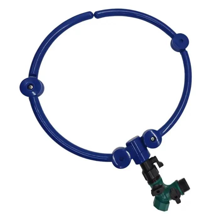 360 ° Distributeur d'arrosage en Y pour tuyau de 33 cm, Anneau d'arrosage circulaire pour arbres,