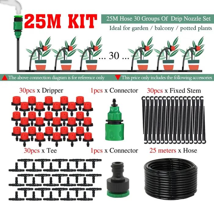 Kit d'arrosage automatique pour jardin et serre