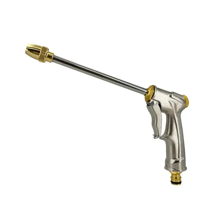 Pistolet eau haute pression arrosage jardin buse longue controle debit variable modele pulverisation lavage voiture occasionnels nettoyage robuste zinc