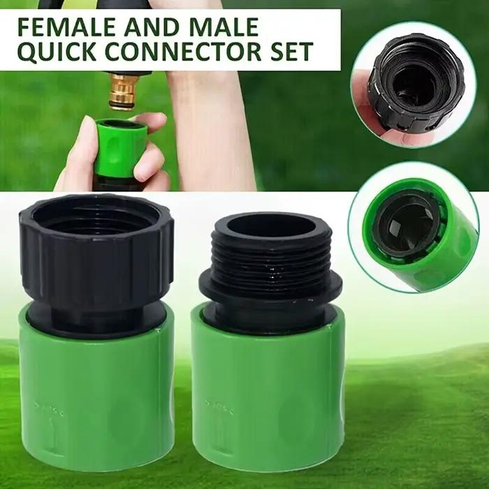 Ensemble de connecteurs rapides pour tuyau d'arrosage de jardin de 25 mm (1 pouce)