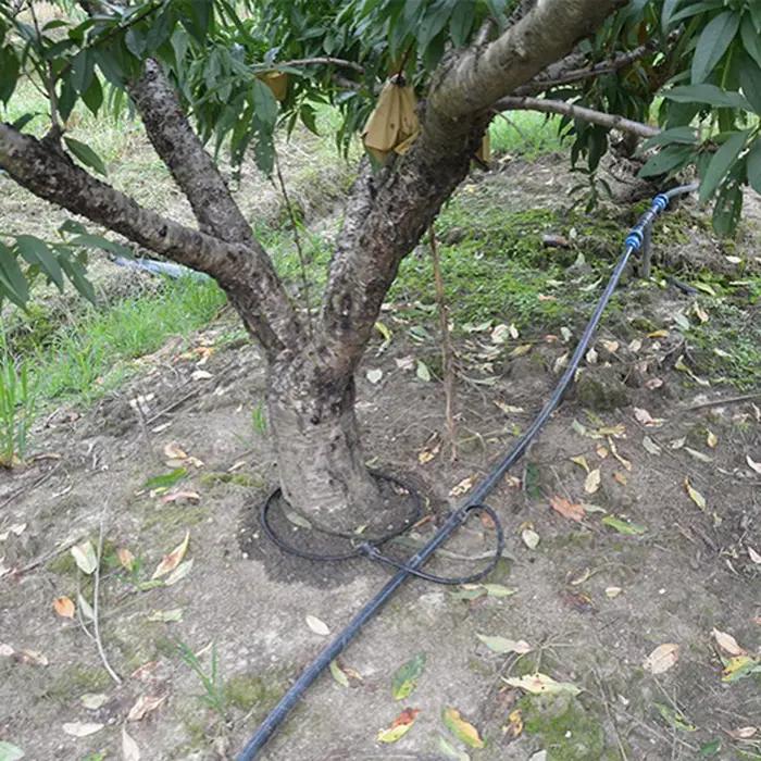 Tuyau d'eau perforé en caoutchouc PVC noir de 5m