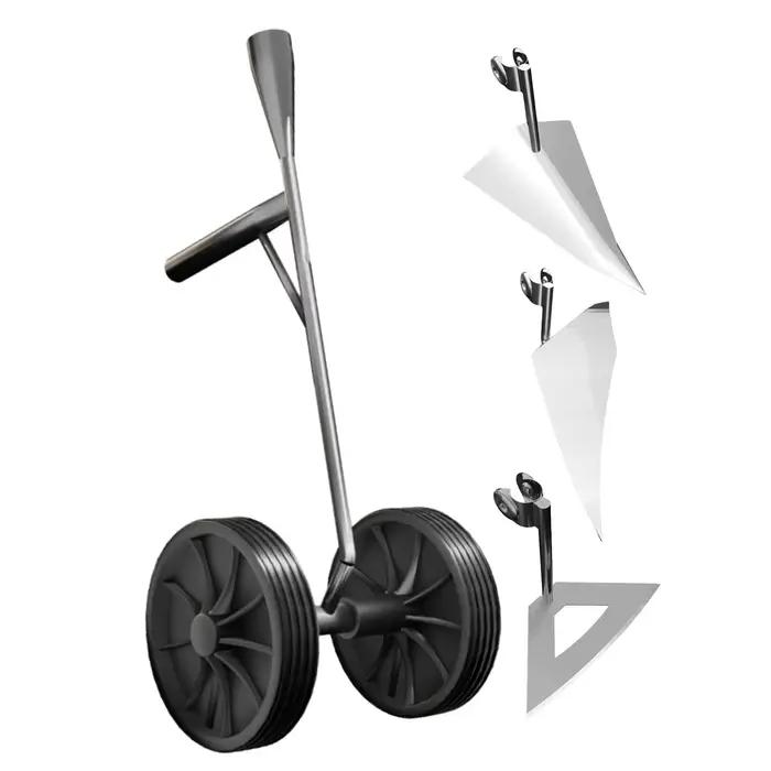 Sarcloir de jardin multifonctionnel avec double roue