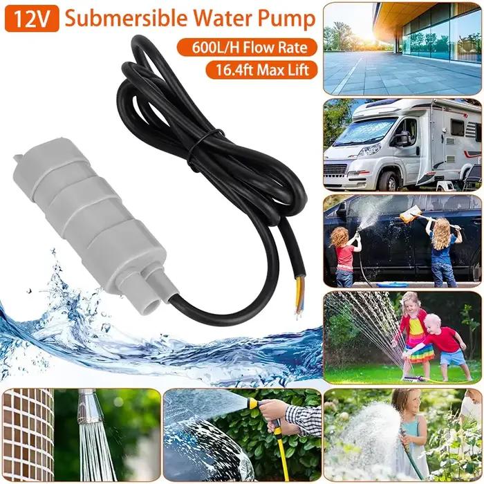 Pompe à eau Submersible 600L/H DC 12V