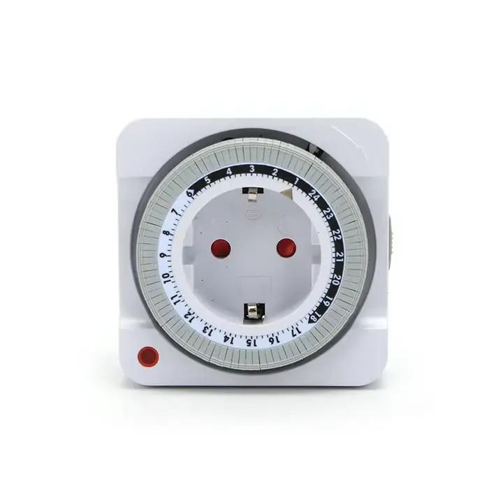 Prise de minuterie mécanique 15min-24h interrupteur intelligent pour appareils ménagers mise hors tension automatique intérieure cycle lumineux à offrir occasions spéciales