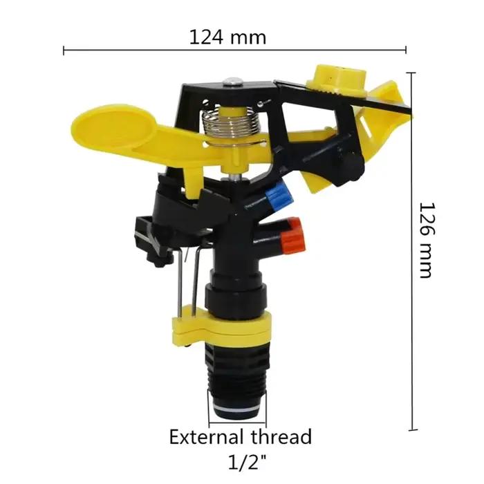 Tête d'arrosage à bras oscillant 360 degrés pour jardinage irrigation refroidissement pulvérisation automatique d'eau pour agriculture occasions spéciales