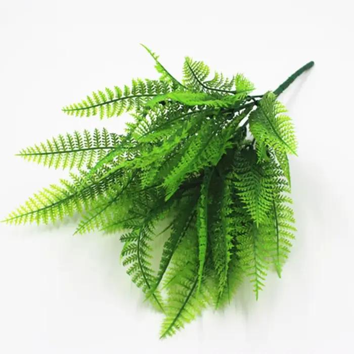 Plantes artificielles en plastique vertes, 7 branches de fougères, accessoires photo, décoration florale pour la maison