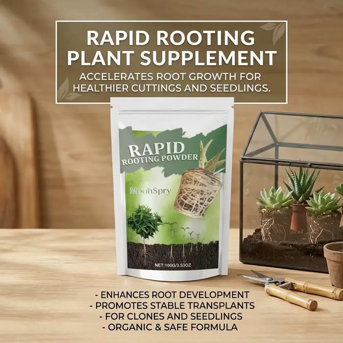 Poudre d'enracinement acide humique pour croissance radiculaire rapide des plantes en pot, semis, jardinage biologique et cultures de plein champ