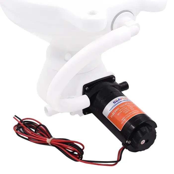 Pompe de chasse d'eaux usées horizontale pour purée de toilettes 12V, équipée d'une pompe de chasse