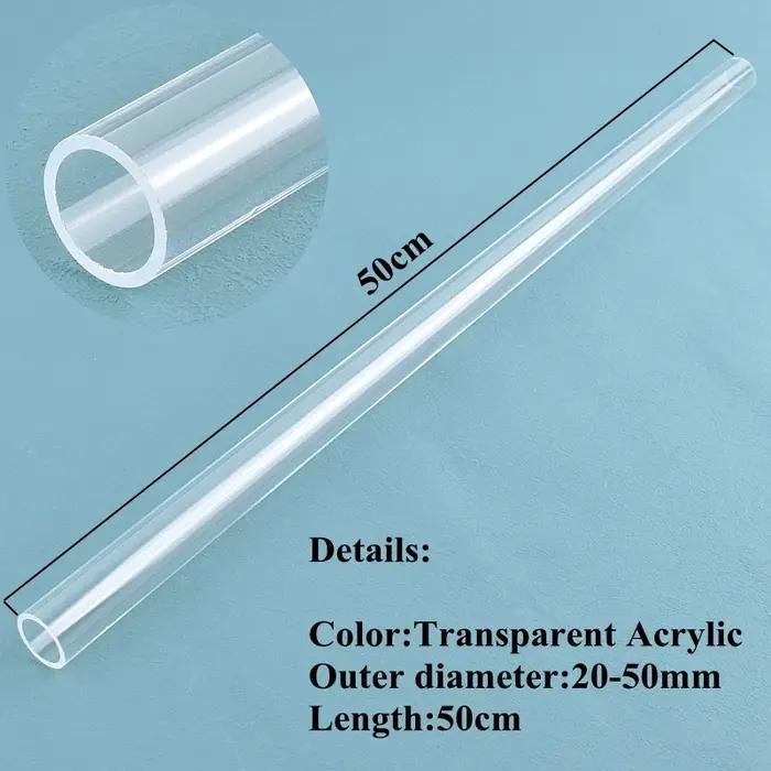 Tuyau d'arrosage en acrylique PVC 9 couleurs, diamètre extérieur 20 ~ 50mm, tube d'aquarium de jardin, système d'irrigation domestique pour jardin et aquarium occasions spéciales