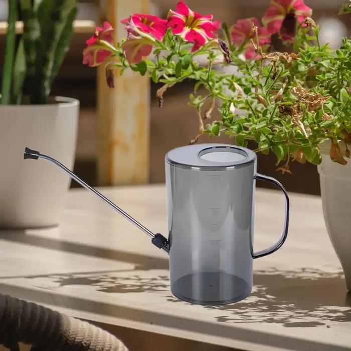 Arrosoir en plastique de qualité supérieure 2L avec embouchure en acier inoxydable pour plantes d'intérieur et extérieures occasions de jardinage fleuri jardin balcon