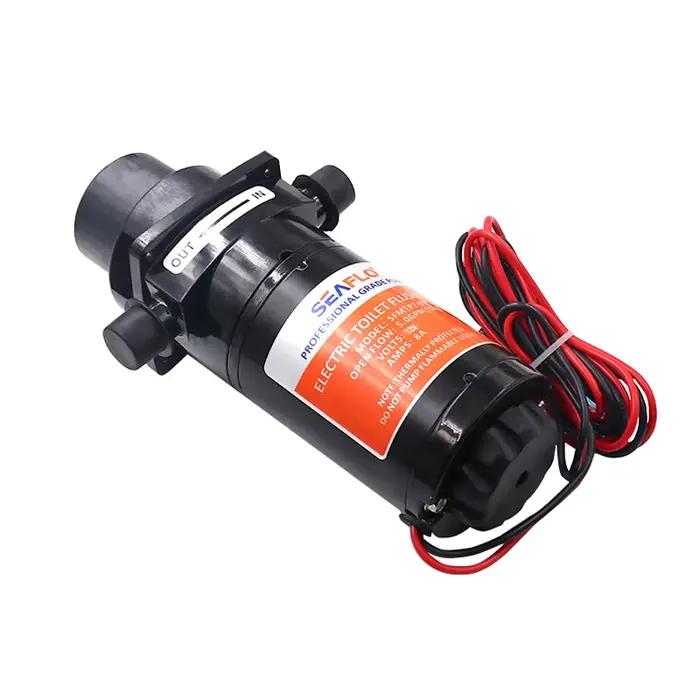 Pompe de chasse d'eaux usées horizontale pour purée de toilettes 12V, équipée d'une pompe de chasse
