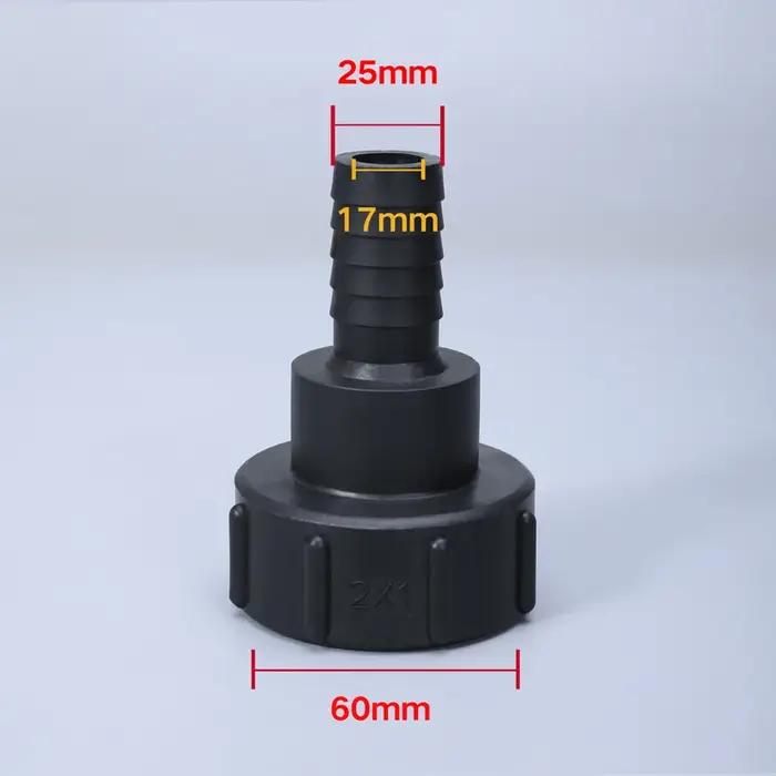Adaptateur de réservoir IBC connecteur de jardin en plastique épais pour irrigation filets 1/2 3/4 1 2 pouces couleurs variées