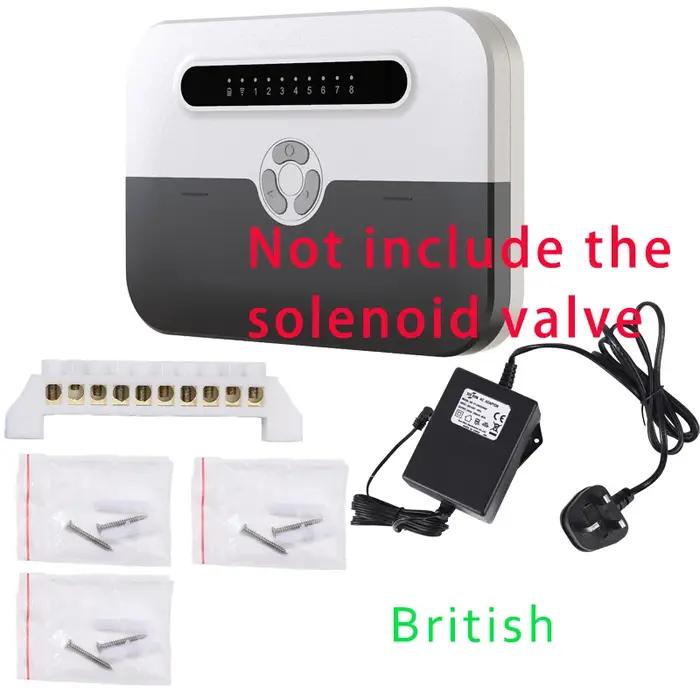 Contrôleur d'arrosage intelligent d'intérieur WiFi à 8 stations système d'irrigation électrovanne pour jardin intérieur modernisation facile programmation précise économie d'eau installation simple