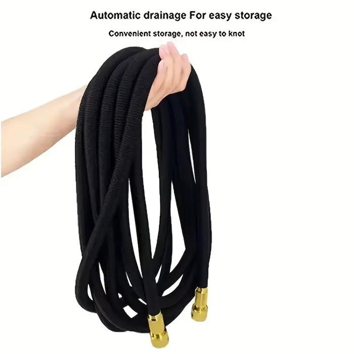 Tuyau d'arrosage extensible haute pression avec pistolet de pulvérisation pour jardin auto-retractable résistant aux UV et à la corrosion pour lavage de voiture et irrigation d'extérieur