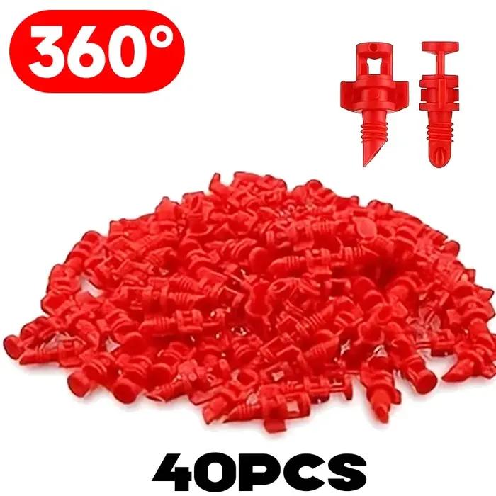 Micro-arroseur d'angle 90/180/360 degrés pour pulvérisation horticole, jardinage, pelouses et plantes de serre en polypropylène