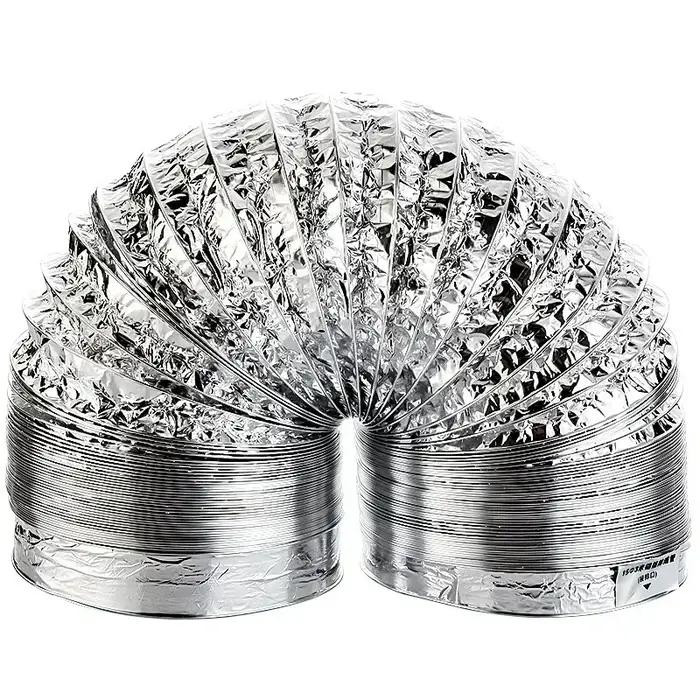 Tuyau de Ventilation d'air en aluminium, 80-200mm, pour salle de bains, système de cuisine, accessoi