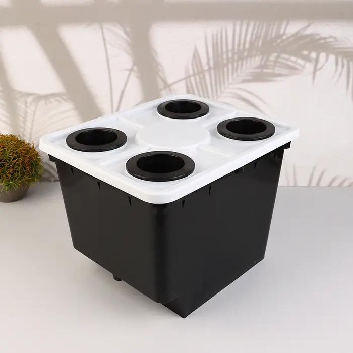 Seau de système hydroponique avec coudes de Siphon