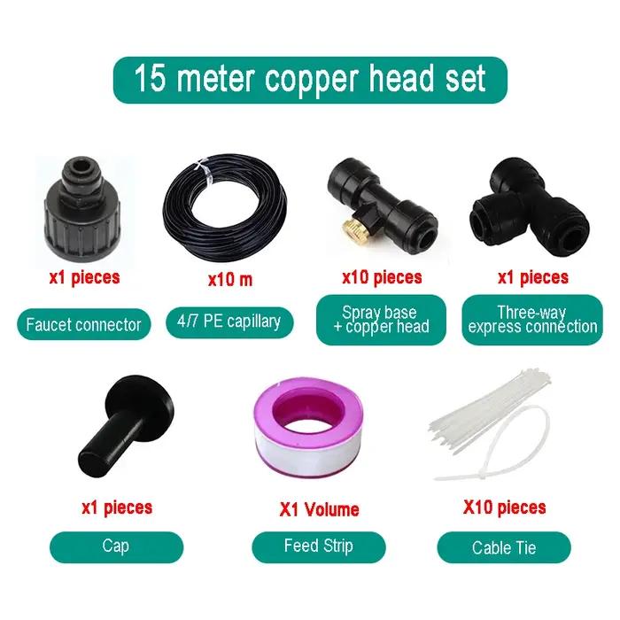 Kit de système d'irrigation par brumisation pour jardins