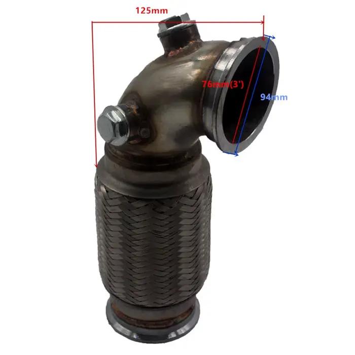 Tuyau de descente à bande en V, profil bas 90, résistant avec Flex bdu.com, Nings bu, 2.5 po