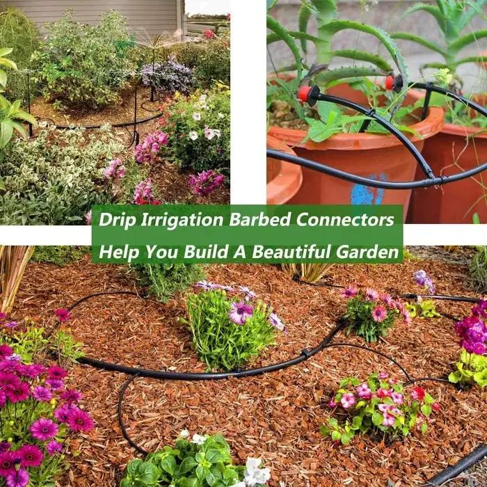 50pcs connecteurs barbelés raccords d'irrigation