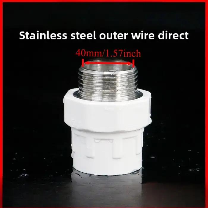 20/25/32/40/50/63/75mm filetage mâle en laiton PVC droit 1/2 "3/4" 1 "1.2" 1.5 "2" 2.5 "connecteur réducteur