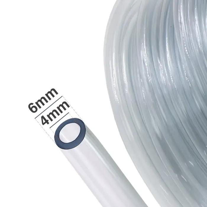 1-100M 1/4 ''Clair PVC Micro Jardin Irrigation Tuyau Souple 4/6MM Tube En Plastique Transparent Pomp