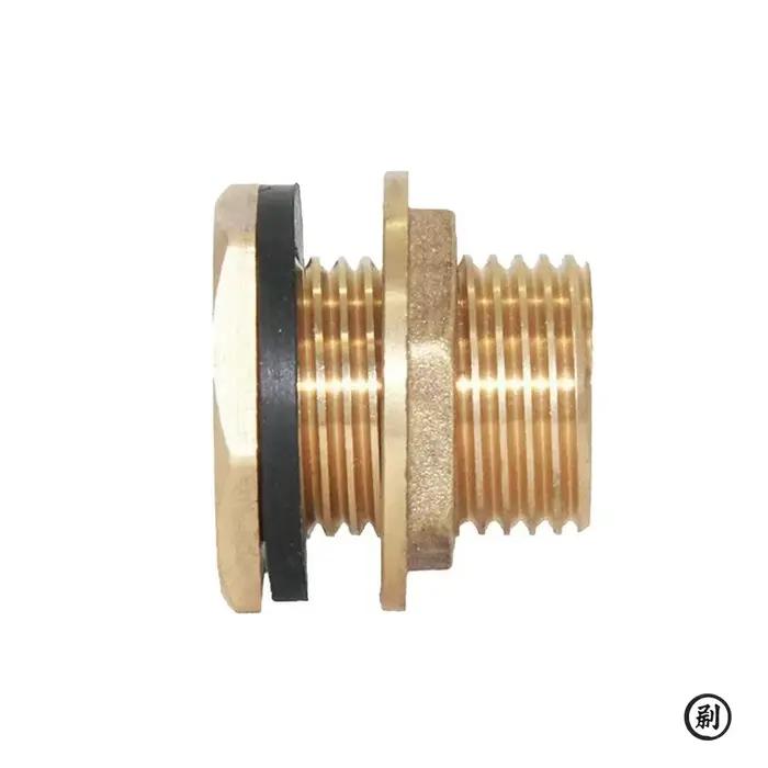 Connecteur de robinet de réservoir d'eau en laiton or pour jardinage facile installation et stockage d'eau robuste et durable pour réservoirs barils de pluie et seaux