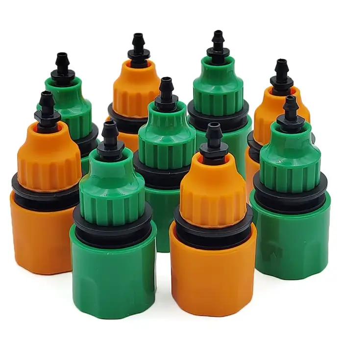 WUJIE 2 pièces adaptateur à raccord rapide avec connecteur barbelé 1/4 (ID 4mm) ou 3/8 pouces (8mm)