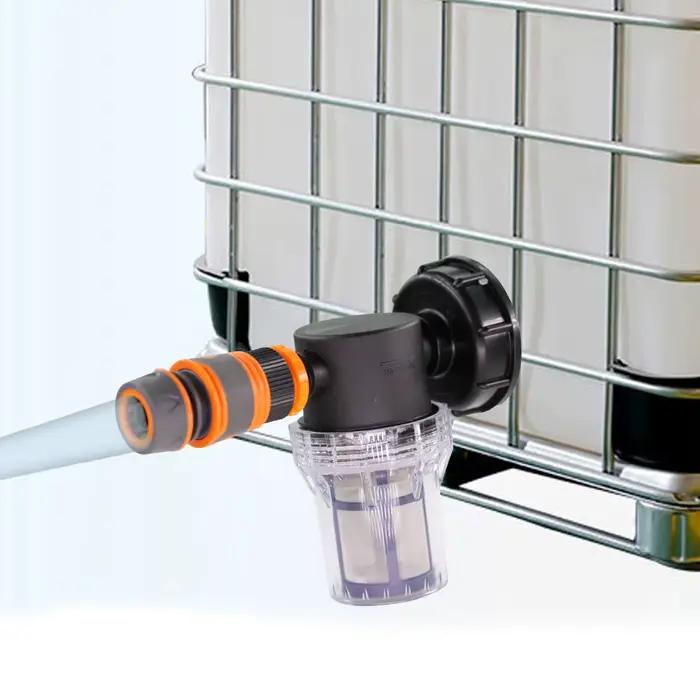Filtre d'arrosage de réservoir d'eau IBC de 1/2 pouces, pour tuyau d'arrosage, pompe à eau, filtre d