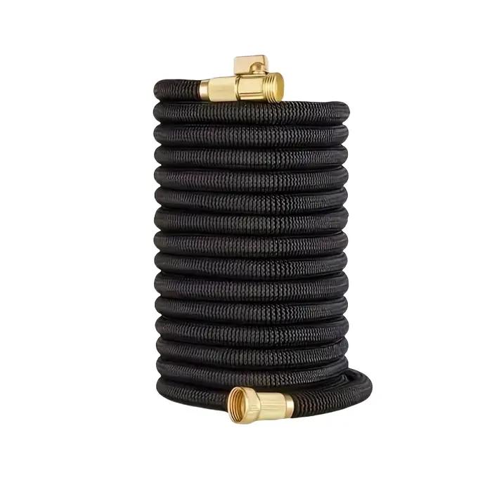 Tuyau d'eau 3/4 standard américain de jardin avec joint bimétallique extensible, tuyau d'eau magique