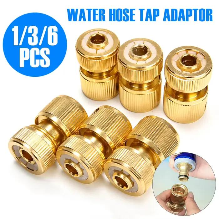 Adapteur de tuyau recouvert de laiton connecteur pivotant connexion rapide jardin irrigation lavage voiture occasions spéciales